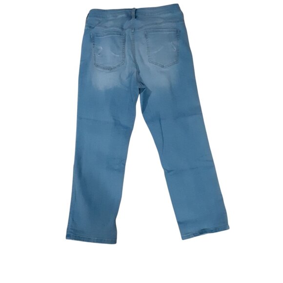 Santana Jeans Womens Size 12 (W32 x L26) Light Wash Stretch - Picture 3 of 3